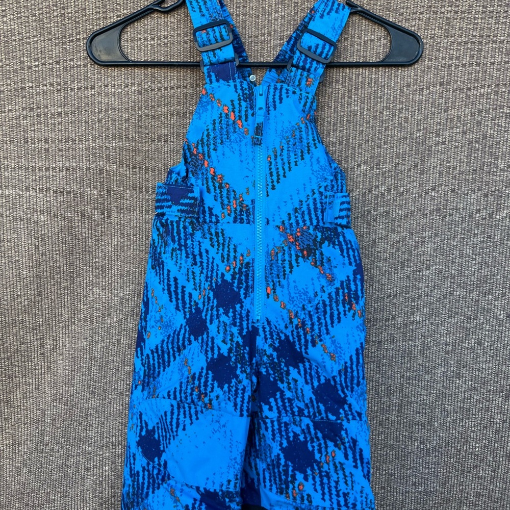 Columbia Boys Youth Size 2T Blue Snow Bibs Blue Insulated Waterproof Ski Pants